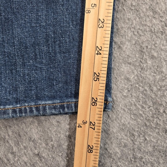 Madewell The Perfect Vintage Jeans Womens 27 Blue High Rise Straight Button Fly - Picture 7 of 15